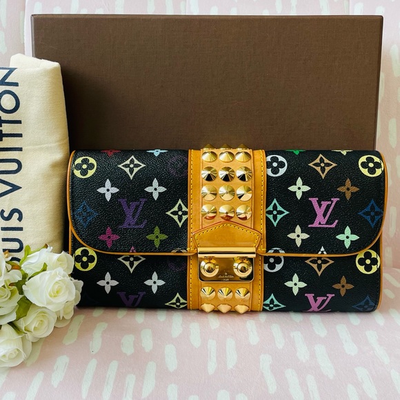 LOUIS VUITTON COURTNEY CLUTCH MULTI NOIR FL0170 ‼️PURGE SALE‼️ - Picture 1 of 16